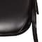 Flash Furniture Black Vinyl Stack Chair with Black Metal Frame NG-ZG10006-BK-BK-GG - alternate 7